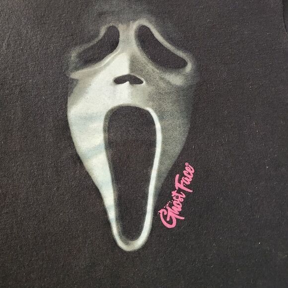 Ghost Face Black With Graphic Tshirt Size Medium - Picture 2 of 6